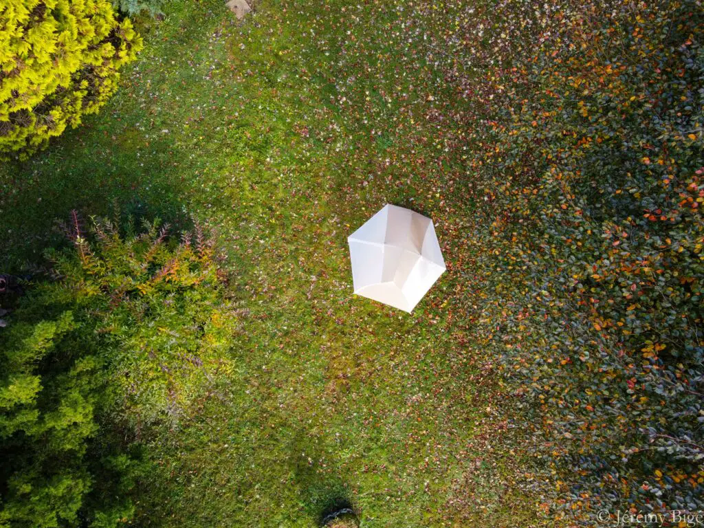 La tente Tiger Wall UL2 vue du ciel !