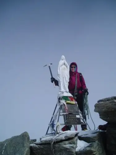 La vierge, au sommet du Gran Paradiso