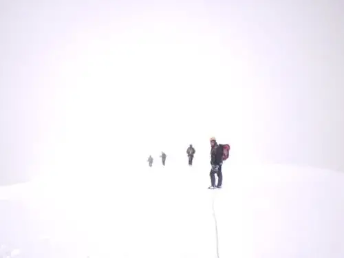 Le blanc immaculé du sommet du Gran Paradiso