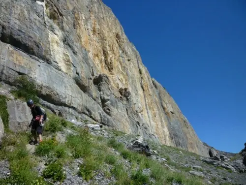 Le secteur de couennes se trouvant dans la partie la plus compacte à droite de la barre - couenne dans les Hautes-Alpes