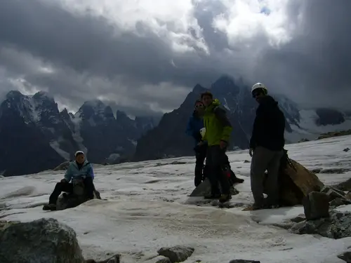 On ne se mélange pas lors de l'ascensions de l' arête des Cinéastes