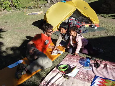 Journée de repos à Yanama durant notre trek de choquequirao au Pérou