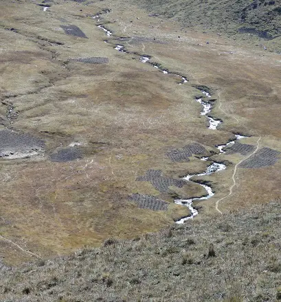 Entre Yanama et Totora, avant le col sur le trek de choquequirao au Pérou