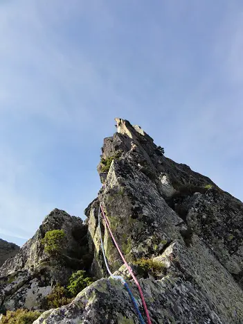 arête est dent d'Orlu, D+, 550 m, 5c+ max, semi équipé 