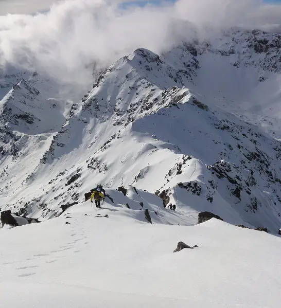  Superbe ambiance dans les pentes faciles sous le sommet. activités plein air à Font Romeu avec escalade et alpinisme