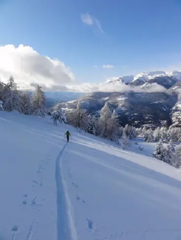 Le mélange des couleurs entre ciel et Terre - 2011 - CP F. Desjouis lors du séjour ski de randonnée dans le massif des Ecrins