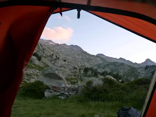 Dernière nuit dans la parc de la Maladeta près de l'Aneto