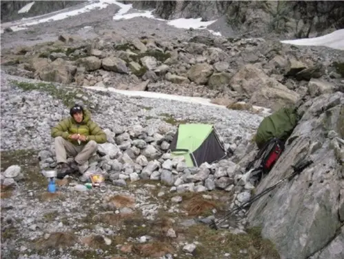 alpinisme près de la barre des Ecrins