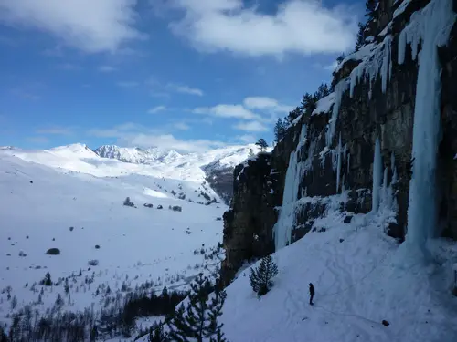 cascades de glace à Cervières