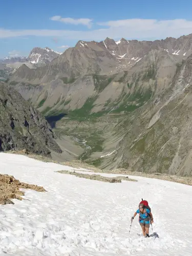 Avant le refuge Adèle Planchard. Prise par FD lors de l'initiation alpinisme 