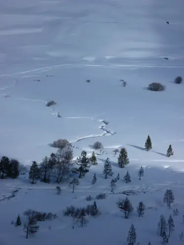 Paysage enneigée de Cervières