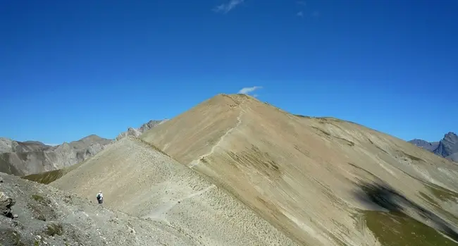 En route vers le sommet VTT au Queyras