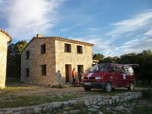 Première nuit au refuge durant notre trip Escalade à Vilanova de Meià