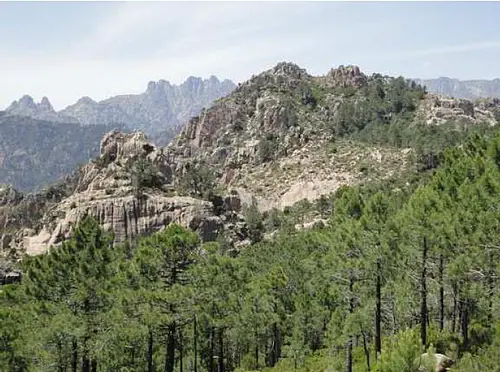 Paysage de l'étape 15 lors de notre traversée de la Corse