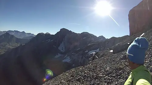 vers la brèche de roland avant mon vol en wingsuit