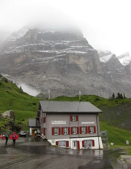 Sommet de la grosse Scheidegg lors du tour de suisse en vélo