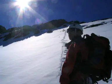 A quelques mètres de la crête conduisant au sommet. - 2010 - CP. Florian DEJOUIS - Alpinisme dans les Pyrénées