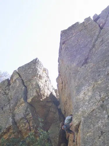 La falaise le casse de Prelles lors de notre trip escalade en Couenne à l'Argentière-la Bessée