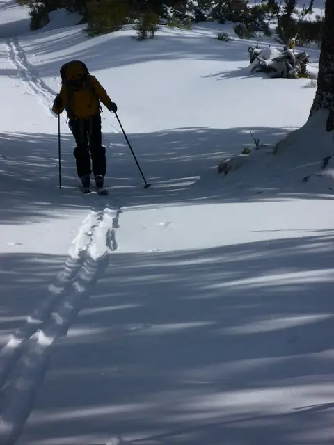 Entre 2 bourrasques... pendant notre sortie ski de randonnée dans les Pyrénées Orientales