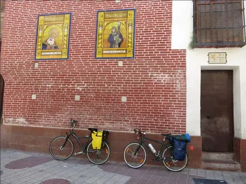 Malaga durant notre voyage à vélo en Andalousie