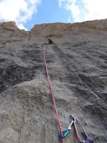 L2 : la journée commence bien ! lors du séjour Escalade grande voie en Turquie