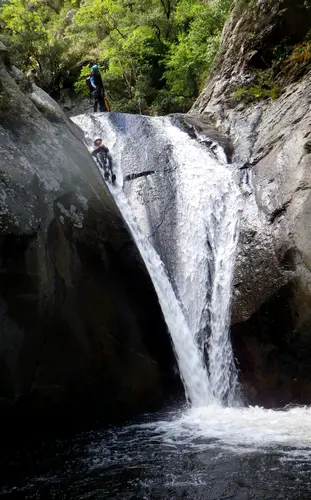 Un des toboggans du canyon du llech