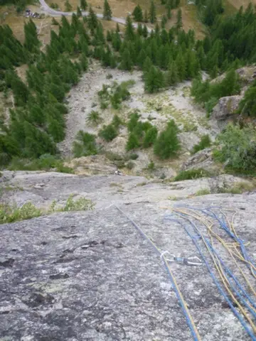 escalade grande voie à Ailefroide