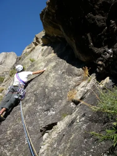 escalade grande voie à Ailefroide