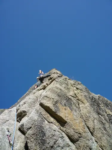 escalade grande voie à Ailefroide