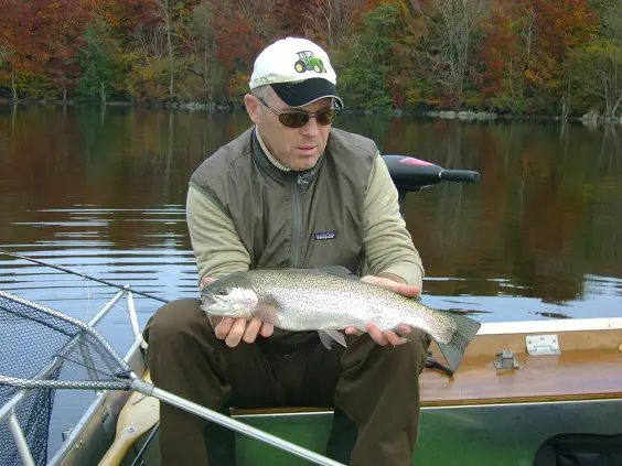 Truite Arc-en-ciel pêché par Fred d'EUROPECHE34 au Réservoir de la landie