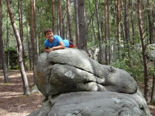 bloc en foret de fontainebleau