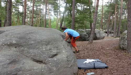 bloc en foret de fontainebleau