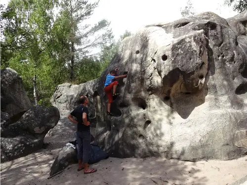 bloc en foret de fontainebleau