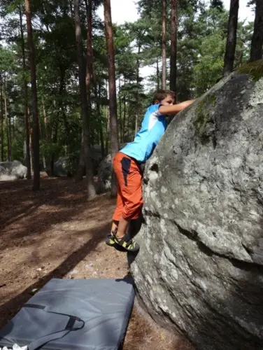 bloc en foret de fontainebleau