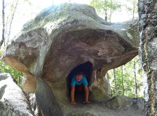 bloc en foret de fontainebleau