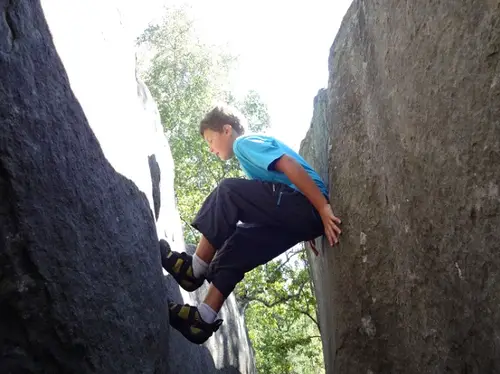 bloc en foret de fontainebleau