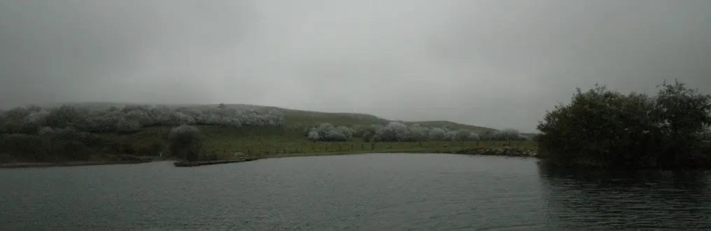 Paysage hivernal au Réservoir de Veirières