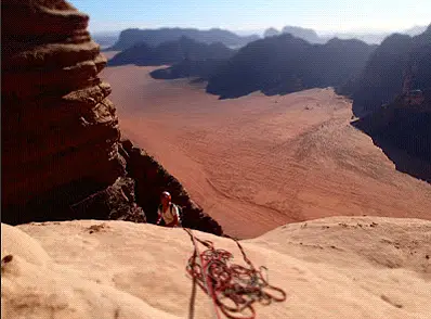 escalade en Jordanie