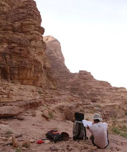 escalade en Jordanie