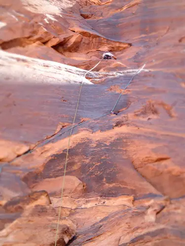 Pascal dans L2 escalade en Jordanie