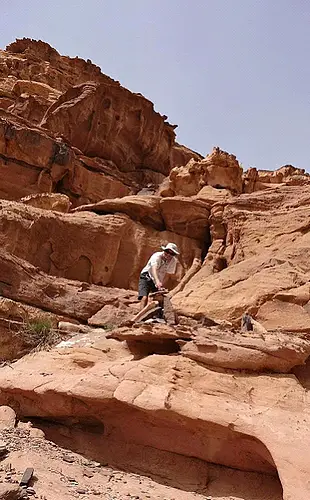 escalade en Jordanie